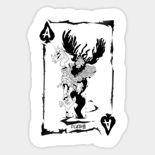 ace of spades death Sticker